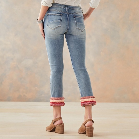 Driftwood Colette Fringe Jeans - Picture 2 of 10